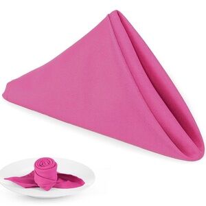 Set of 8 Fuchsia Napkins